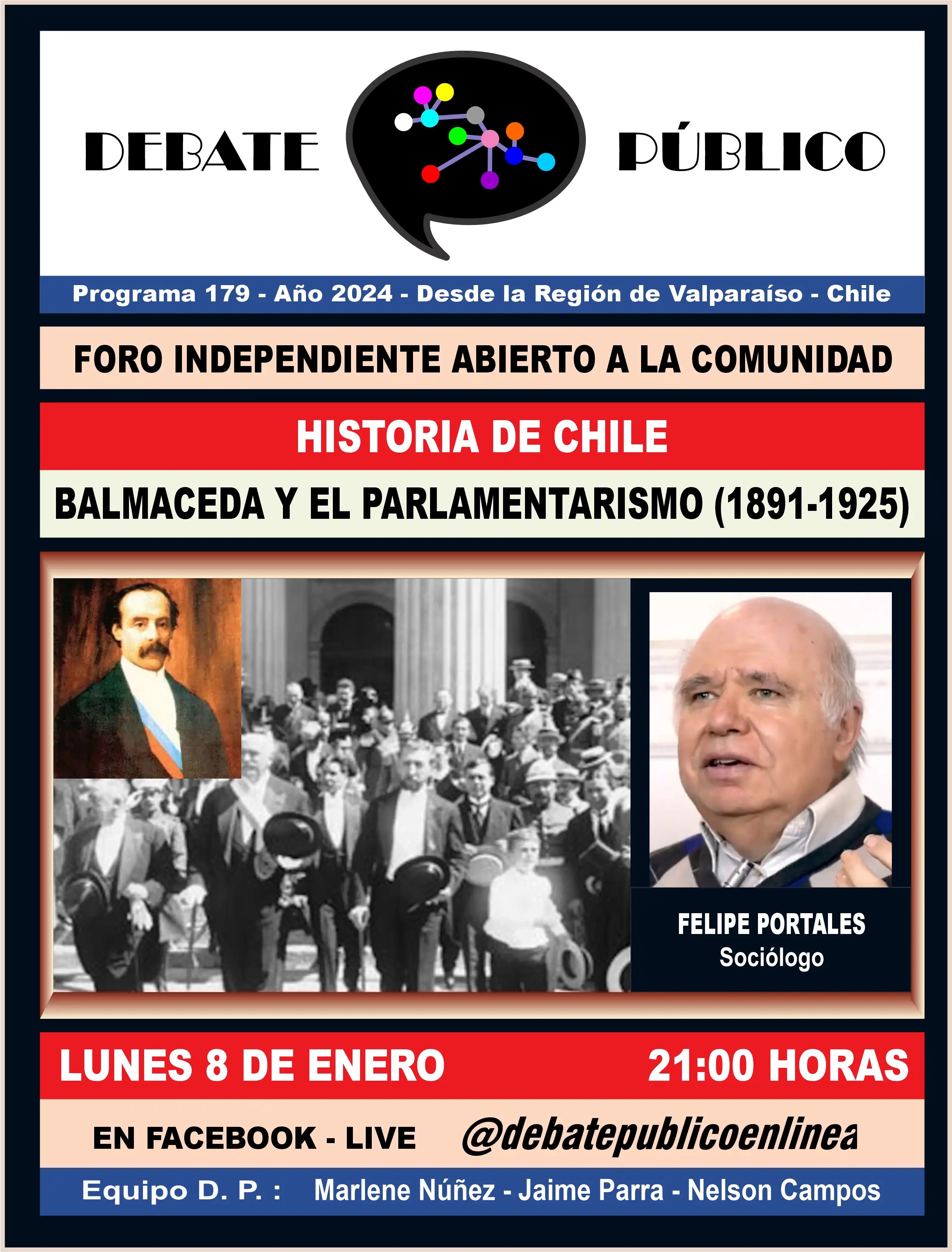 Foro Debate 179 - ciclo histórico 8 1 2024